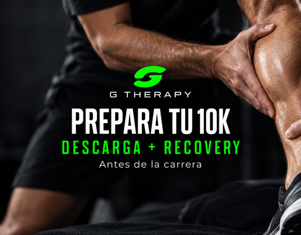 G Therapy Center: masaje de descarga y recovery antes de una carrera 10K.